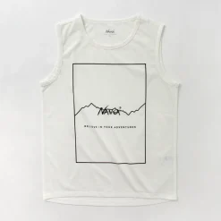 NANGA / Dry mix frame logo tank top T-shirt