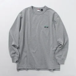 NANGA / Eco Hybrid Box Logo Embroidery Long Sleeve T-Shirt