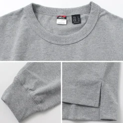 NANGA / Eco Hybrid Box Logo Embroidery Long Sleeve T-Shirt