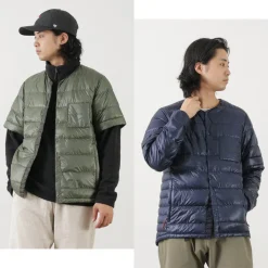 NANGA / Inner Down Cardigan Detachable Sleeve