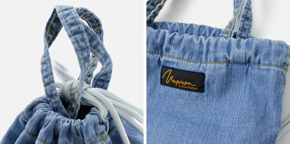 NAPRON / 8oz Bleached Denim Patient Bag Small 5L