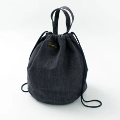 NAPRON / 8oz non-faded Shin denim Patient bag medium 13L