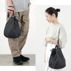 NAPRON / 8oz non-faded Shin denim Patient bag medium 13L