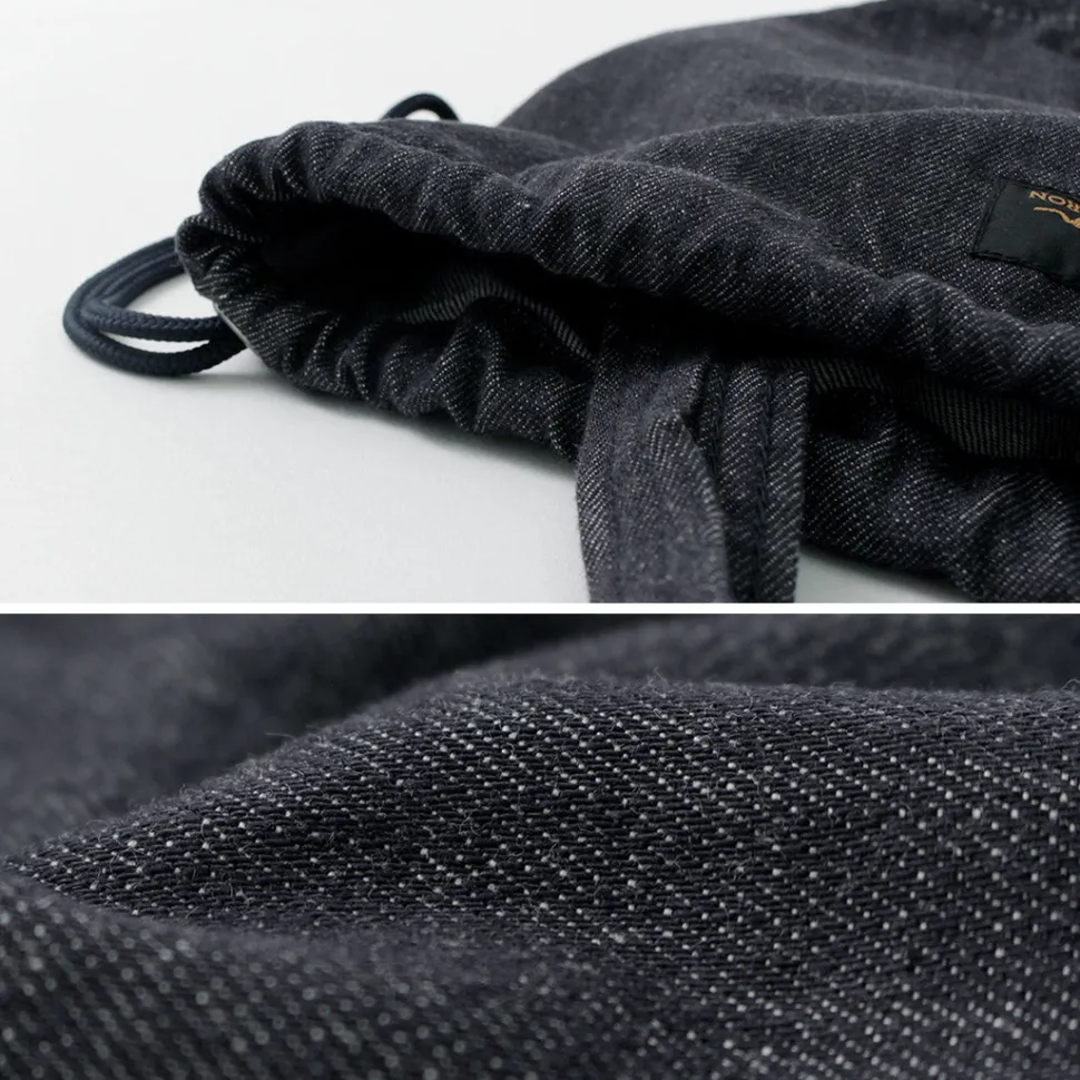 NAPRON / 8oz non-faded Shin denim Patient bag medium 13L