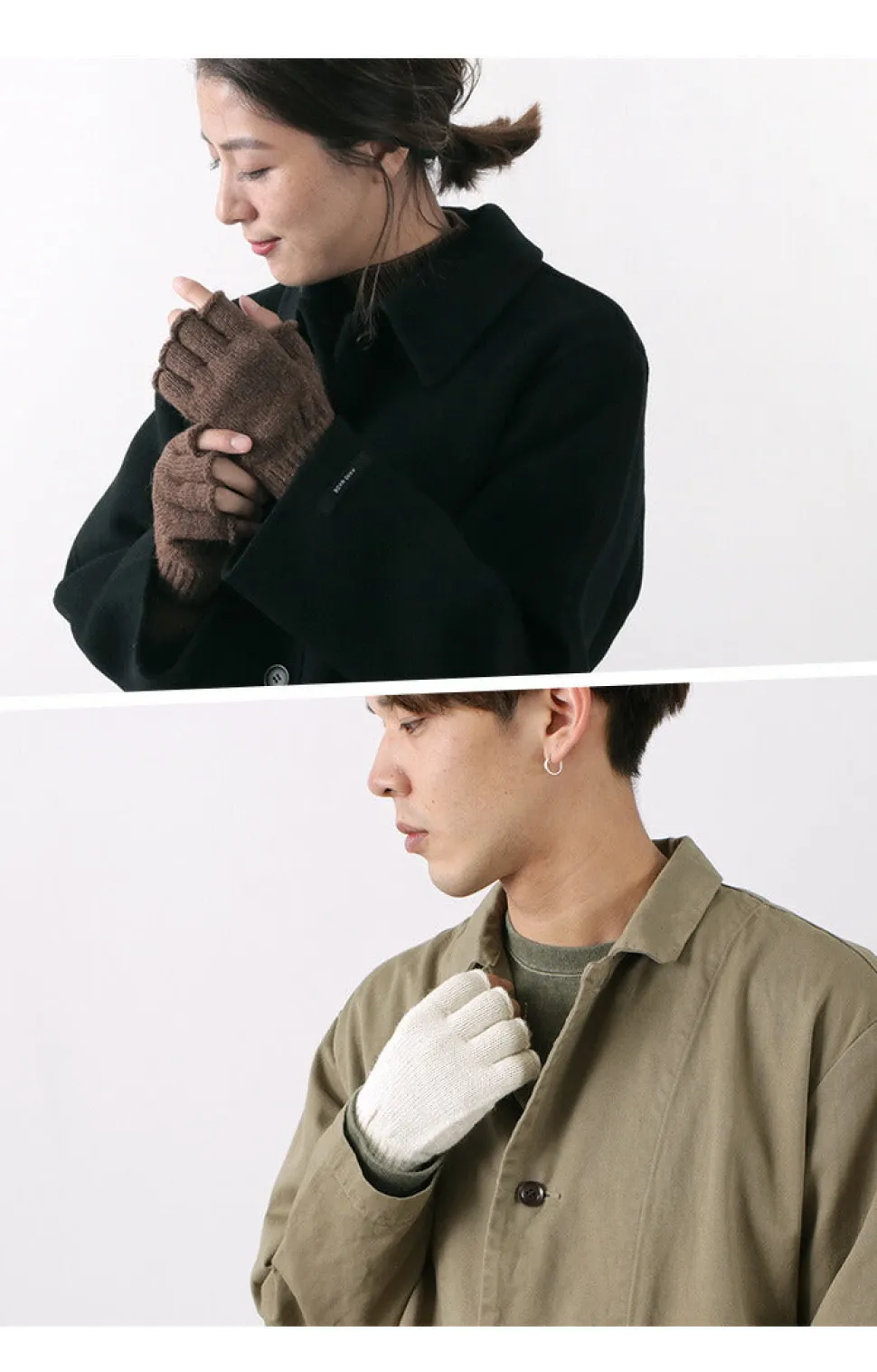 NEAFP / Alpaca fingerless knitted glove