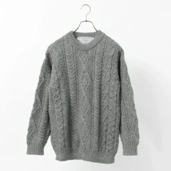 OLD DERBY KNITWEAR / Aran Crew Pullover
