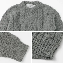 OLD DERBY KNITWEAR / Aran Crew Pullover
