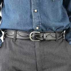 ORCIANI / Bull Soft leather with micro studs