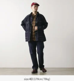ORDINARY FITS / Denim coverall jacket one-wash