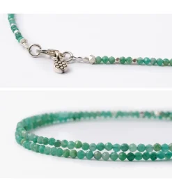 PHADUA / Amazonite (2mm) cut beads / necklace / anklet