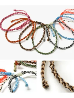 PHADUA / Anklet Wax Cord 2 Tone