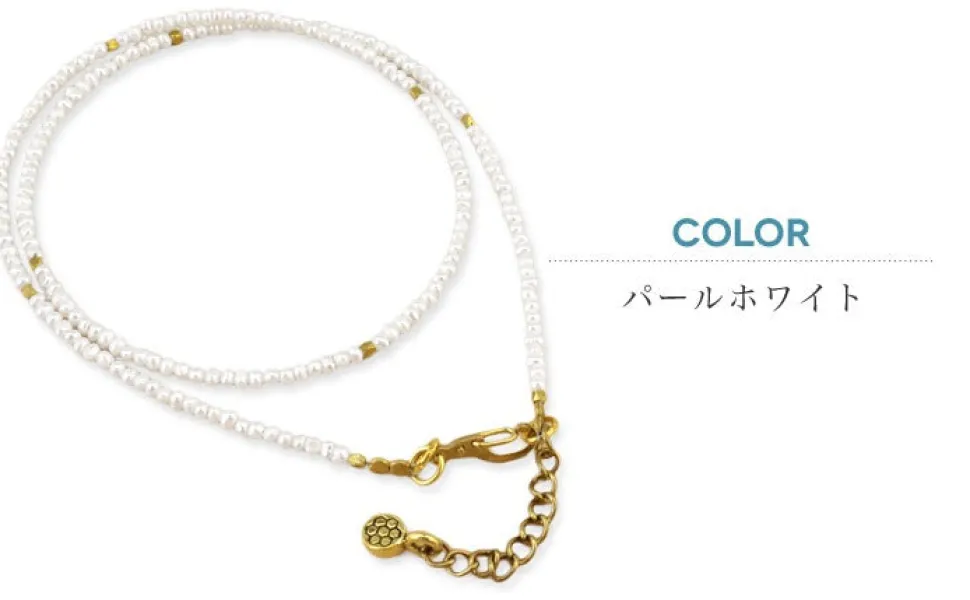 PHADUA / Baby pearl wrap anklet (1.5mm) / freshwater pearls