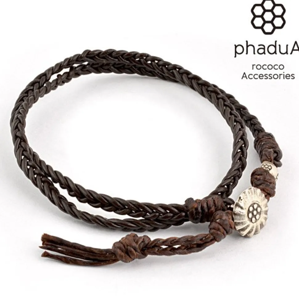 PHADUA / Bradydd 1mm leather 2 wrap bracelet
