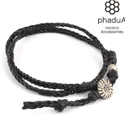 PHADUA / Bradydd 1mm leather 2 wrap bracelet