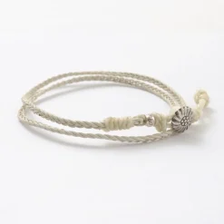 PHADUA / Braided 1mm Leather 2 Wrap Anklet