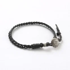 PHADUA / Braided 1.5mm Leather Anklet