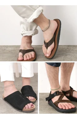 PHADUA / Double-Strand Anklet with Silver Wax Cord