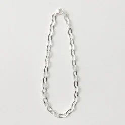 PHADUA / Flat cable chain anklet silver 925