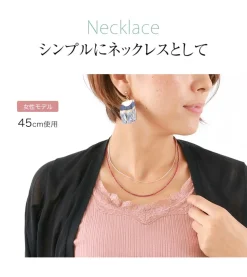 PHADUA / Garnet Cut Beads 2way Accessories