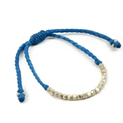 PHADUA / Karen Silver Beaded Wax Cord Bracelet
