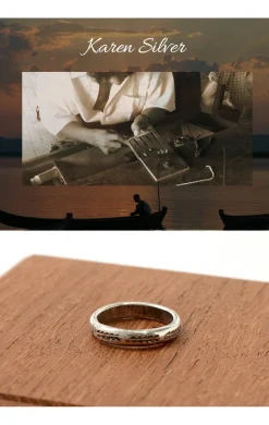 PHADUA / Karen Silver Ring / Long Leaf