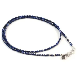 PHADUA / Lapis lazuli (2mm) cut bead necklace/anklet