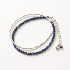 PHADUA / Lapis Lazuli W-Wrap Bracelet