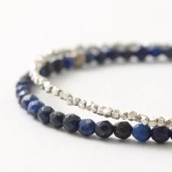 PHADUA / Lapis Lazuli W-Wrap Bracelet
