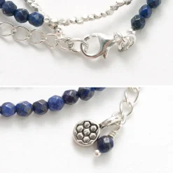 PHADUA / Lapis Lazuli W-Wrap Bracelet