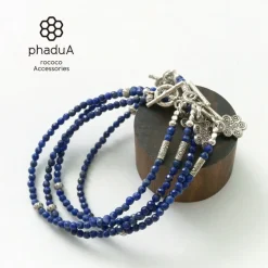 PHADUA / Lapis (3mm) Cut Bead Bracelet