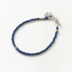 PHADUA / Lapis (3mm) Cut Bead Bracelet