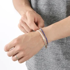 PHADUA / Lapis (3mm) Cut Bead Bracelet