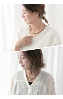 PHADUA / Leather choker (2.5mm) necklace