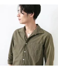 PHADUA / Leather choker necklace in Karen silver.