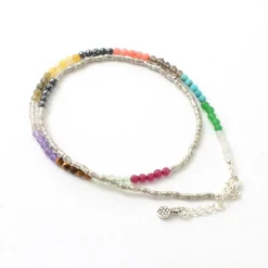 PHADUA / Multi Stone Wrap Anklet