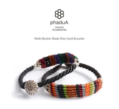 PHADUA / Multi-stripe Braid Wax Cord