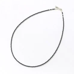 PHADUA / Onyx (2mm) cut bead necklace/anklet