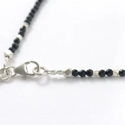 PHADUA / Onyx (2mm) cut bead necklace/anklet