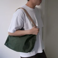 PHADUA / Ripstop Nylon Leather Sack/Shoulder Bag