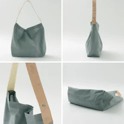 PHADUA / Ripstop Nylon Leather Sack/Shoulder Bag