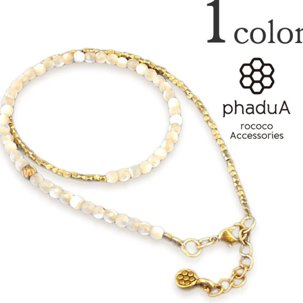 PHADUA / Shell bead wrap bracelet