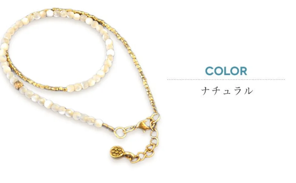 PHADUA / Shell bead wrap bracelet