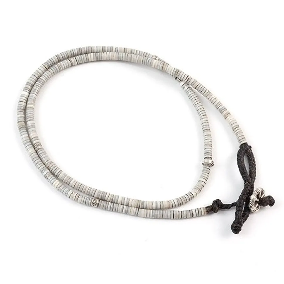 PHADUA / Shell Beads / Wax Cord Necklace / Bracelet / Anklet