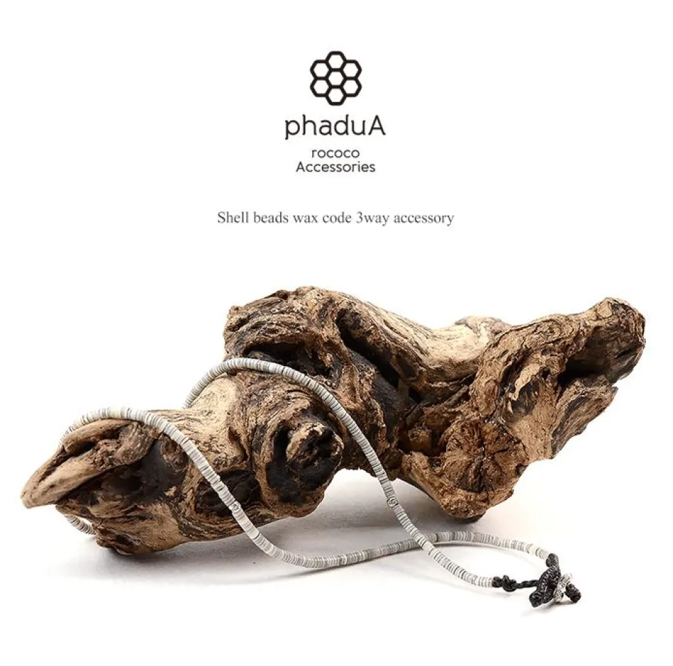 PHADUA / Shell Beads / Wax Cord Necklace / Bracelet / Anklet