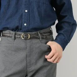 PHADUA / Sizeless Braid Leather Belt