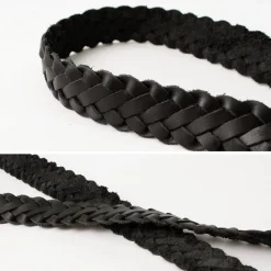 PHADUA / Sizeless Braid Leather Belt