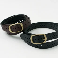 PHADUA / Sizeless Perforated Leather Belt