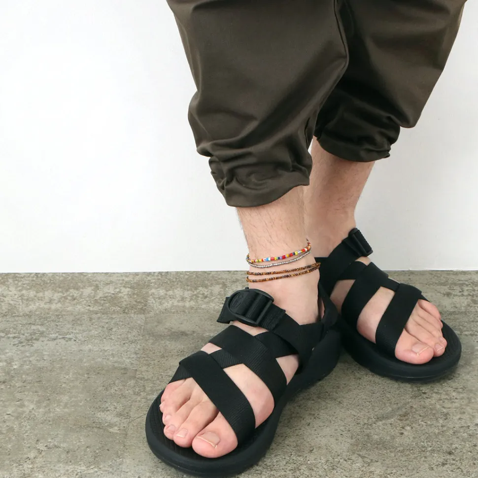 PHADUA / 2-strand waxed cord African bead anklet