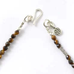 PHADUA / Tiger Eye 3mm Cut Bead Necklace