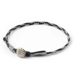 PHADUA / 2-Tone Wax Cord Concho Anklet